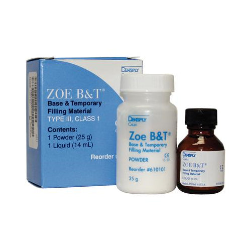 Dentsply Caulk 610103 ZOE B&T Dental Base & Temporary Filling Material Complete Kit Dentsply Caulk 610103 ZOE B&T Dental Base & Temporary Filling Material Complete Kit